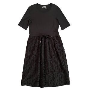 See By Chloe Drawstring fringe bottom dress